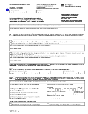 Deutsche Rentenversicherung Zahlungserklärung