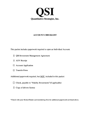 Quantitative Strategies Investment Management Agreement