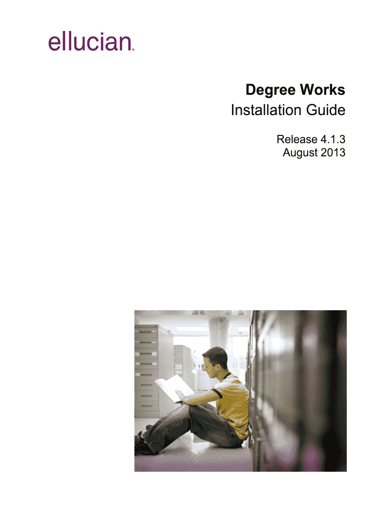 Degree Works / Installation Guide / 4.1.3 - ln edu Preview on Page 1.