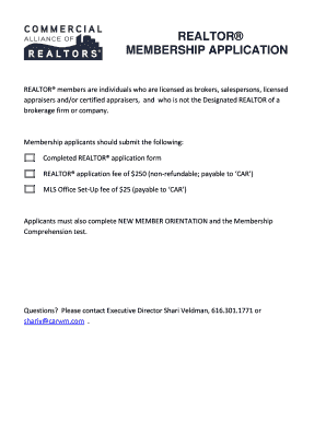 REALTOR® Membership Application