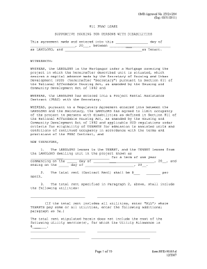 HUD-90105-d Lease Agreement