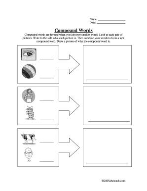 Compound Words Worksheet