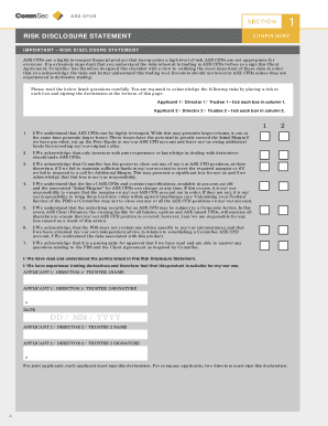 COMMSEC ASX CFDS CLIENT AGREEMENT