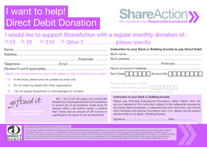 ShareAction Donation Form