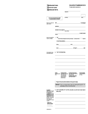 Canada Estate Declaration of Transmission by Death