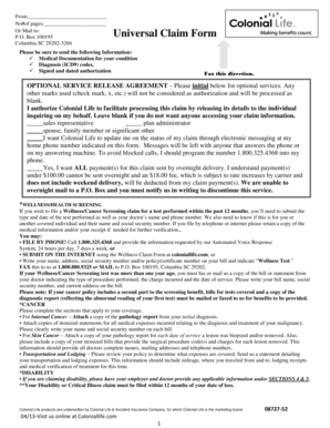 Universal Claim Form