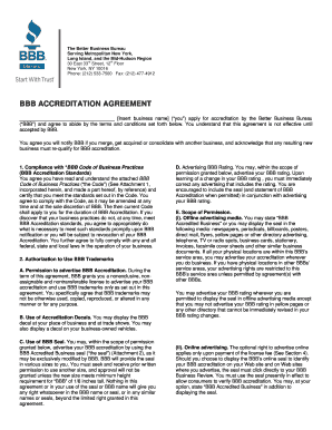 BBB Accreditation Agreement