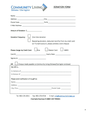 Donation Form