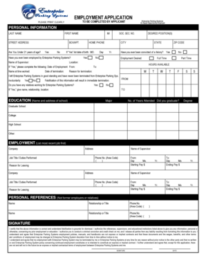 Employment Application