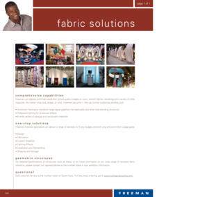 Freeman Exhibit Order Form