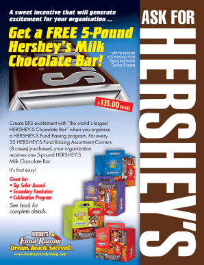 Hershey's Fundraising Order Form