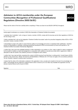 ACCA Membership Application Form