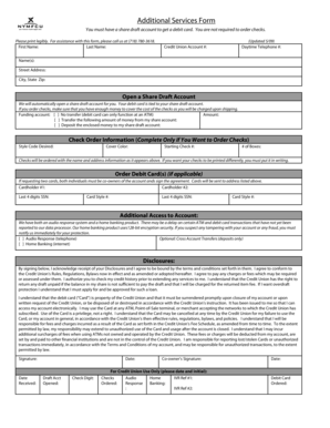 Credit Union Debit Card Application Form