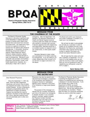 Maryland Physician Volunteer Form