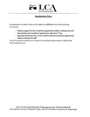 LCA Client Enrollment Packet