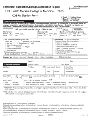 Employee Benefits Enrollment Form