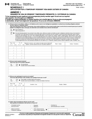 TÉLÉCHARGER FORMULAIRE IMM 5257 ANNEXE 1 FORMULAIRE IMM 5257 ANNEXE 1