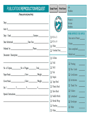 Publications Reproduction Request Form