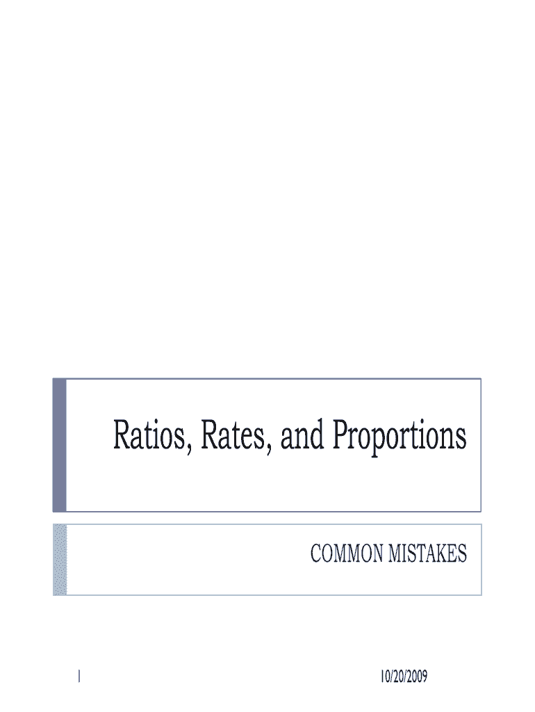 Fillable Online Ratios, Rates, and Proportions Fax Email Print - pdfFiller