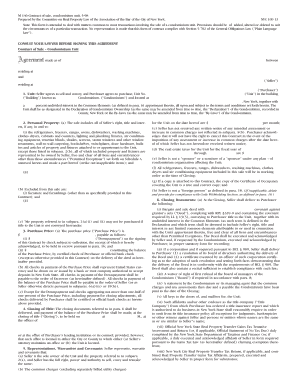 Contract of Sale Condominium Unit