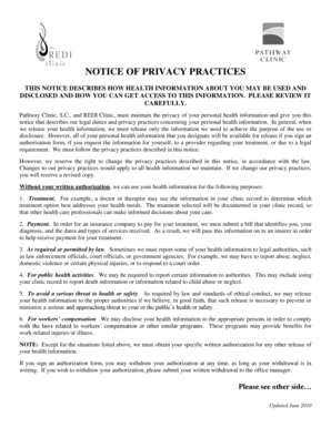 Notice of Privacy Practices