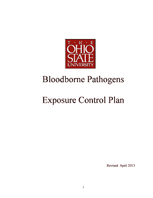 Bloodborne Pathogens Exposure Control Plan