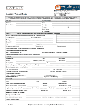 Wrightway Accident Report Form