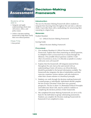 Ethical Decision-Making Framework