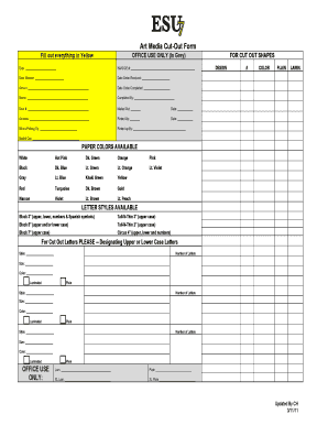 Art Media Cut-Out Form
