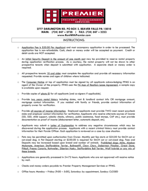 Rental Application for Represented Landlords