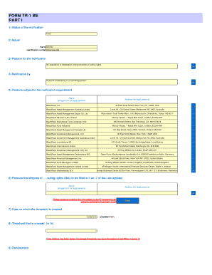 TR-1 BE Voting Rights Notification