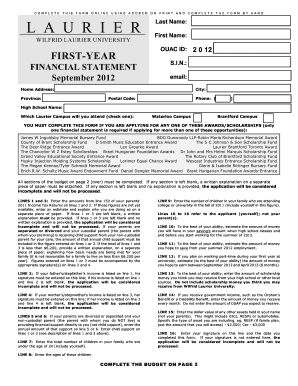 Wilfrid Laurier University Financial Statement