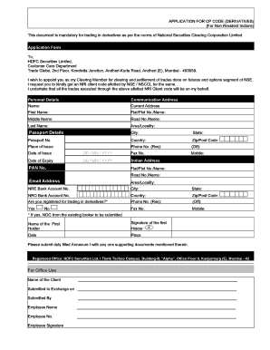 NRI Derivatives Trading Application