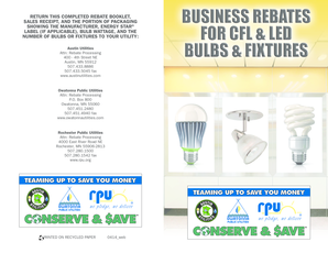 Utility Rebate Application Form