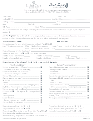 IlliniCare Health Plan Pregnancy Form