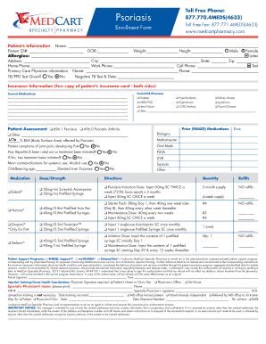 Psoriasis Enrollment Form