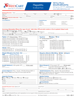 Hepatitis C Treatment Enrollment Form