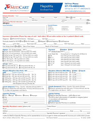 Hepatitis C Treatment Enrollment Form