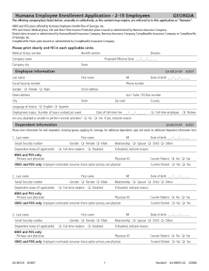 Humana Employee Enrollment Application