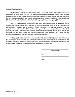 Master Hazard and Flood Insurance Certificate