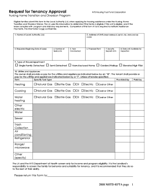 Request for Tenancy Approval
