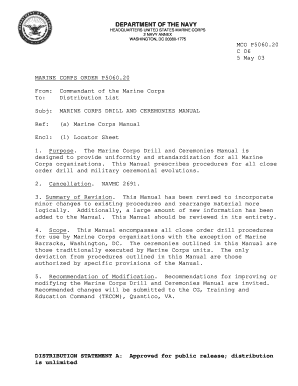 Submit Fillable marine corps drill and ceremonies manual Templates in
