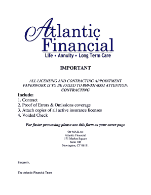 Individual Appointment Application – Life Insurance