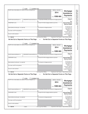 IRS Form 1098-MA 2014