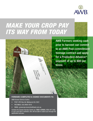 AWB Production Advance Application