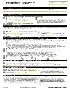 IRA Distribution Request Form