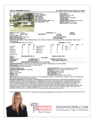 South Carolina Residential Property Condition Disclosure Statement