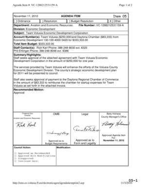 Budget proposal example - Agenda Item # VC1288212531159A - vcservices vcgov