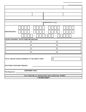 Credit Card Payment Authorization