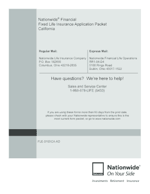 Nationwide Life Insurance Application
